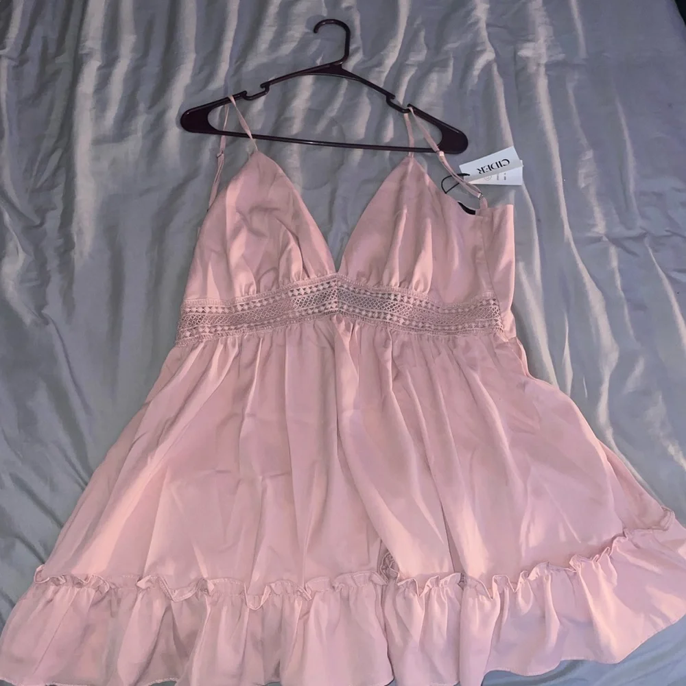 Cider Blush Babydoll Mini Dress - Picture 2 of 3